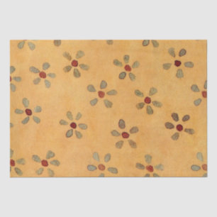 Seda Papel de tejido floral primitivo