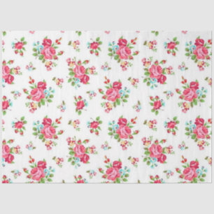 Seda Papel de Tejido Floral Vintage Elegante