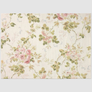 Seda Papel de Tejido Floral Vintage Elegante