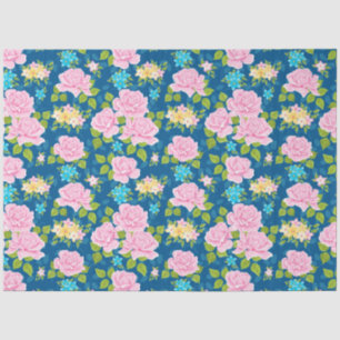Seda Papel de Tejido Floral Vintage Elegante