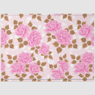 Seda Papel de Tejido Floral Vintage Elegante