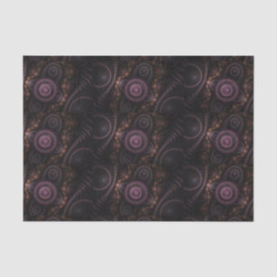 Seda papel de tejido fractal púrpura