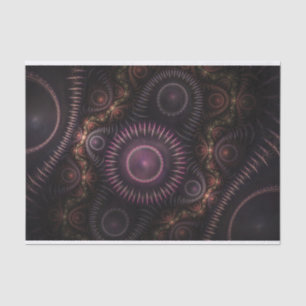 Seda papel de tejido fractal púrpura