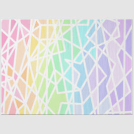 Seda Papel de tejido geométrico gradiente arcoiris