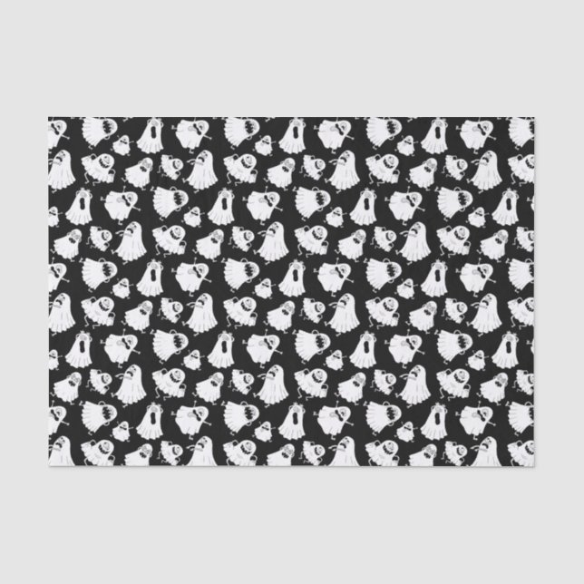 Seda Papel de Tejido Goofy Ghosts (Anverso)