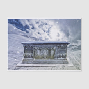 Seda Papel de tejido gótico en las tumbas