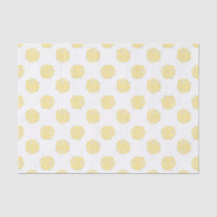 Seda Papel de tejido gráfico para rosas de poza amarill