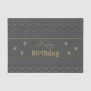 Seda Papel De Tejido Gris Oscuro Con Patrón De Estrella