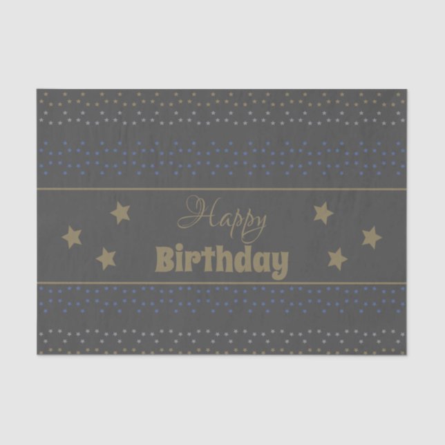 Seda Papel De Tejido Gris Oscuro Con Patrón De Estrella (Anverso)