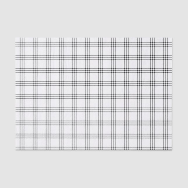 Seda Papel de tejido moderno en blanco y negro (Anverso)