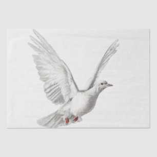 SEDA PAPEL DE TEJIDO : NAVIDAD DE VINTAGE DOVE