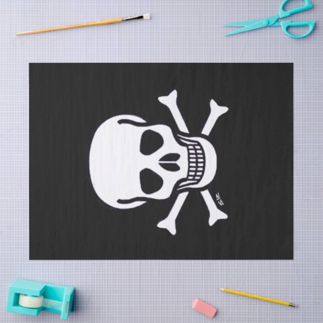 Seda Papel de tejido negro para huesos (Artesanía)