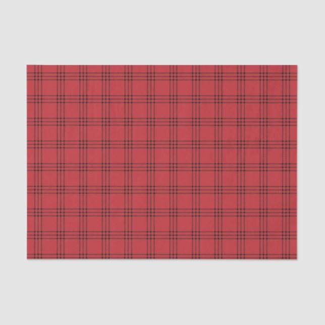 Seda Papel de tejido negro y rojo moderno (Anverso)