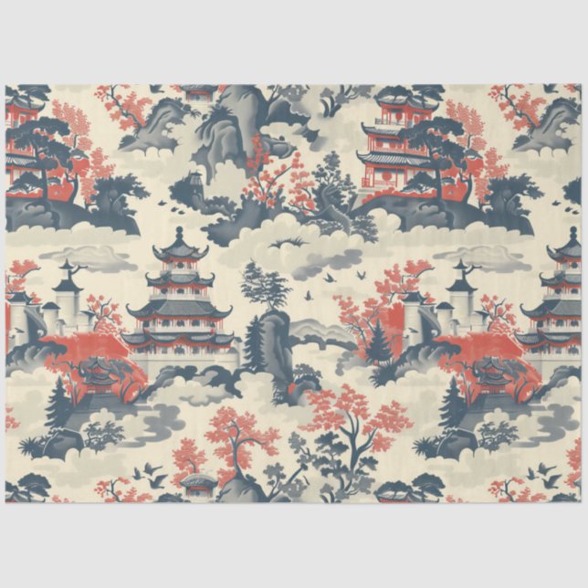 Seda Papel de tejido oriental (Anverso)