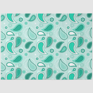 Seda papel de tejido paisoso verde
