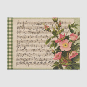 Seda Papel de tejido para comprobación de la música de 