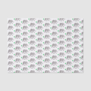 Seda Papel de tejido para elefantes bebés para ducha de