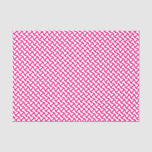 Seda Papel de tejido para huesos de perro rosa y blanco