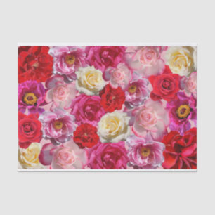 Seda papel de tejido para muchos rosas