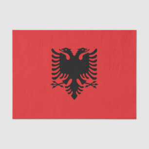Seda Papel de tejido patriótico con bandera de Albania
