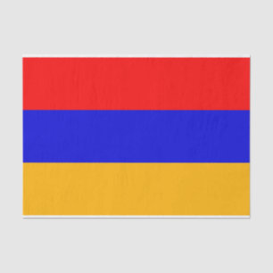 Seda Papel de tejido patriótico con bandera de Armenia