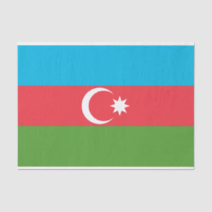 Seda Papel de tejido patriótico con bandera de Azerbaiy