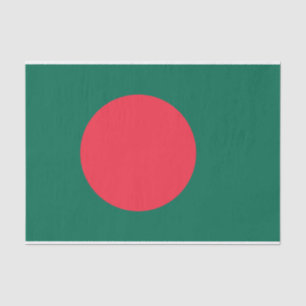 Seda Papel de tejido patriótico con bandera de Banglade