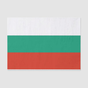 Seda Papel de tejido patriótico con bandera de Bulgaria