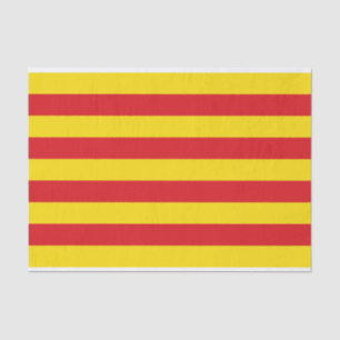 Seda Papel de tejido patriótico con bandera de Cataluña