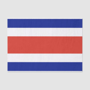 Seda Papel de tejido patriótico con bandera de Costa Ri