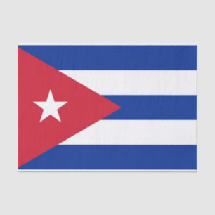 Seda Papel de tejido patriótico con bandera de Cuba