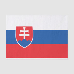 Seda Papel de tejido patriótico con bandera de Eslovaqu
