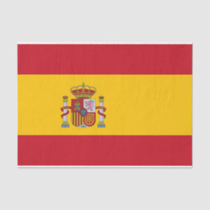 Seda Papel de tejido patriótico con bandera de España
