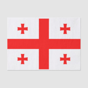 Seda Papel de tejido patriótico con bandera de Georgia