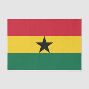 Seda Papel de tejido patriótico con bandera de Ghana
