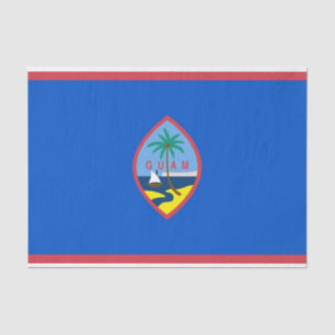 Seda Papel de tejido patriótico con bandera de Guam
