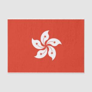 Seda Papel de tejido patriótico con bandera de Hong Kon