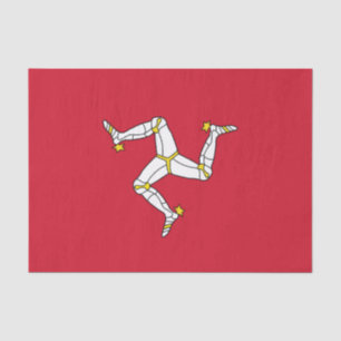 Seda Papel de tejido patriótico con bandera de la Isla 