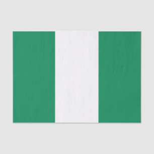 Seda Papel de tejido patriótico con bandera de Nigeria