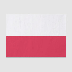 Seda Papel de tejido patriótico con bandera de Polonia