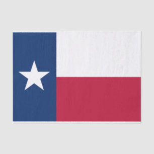 Seda Papel de tejido patriótico con bandera de Texas, E