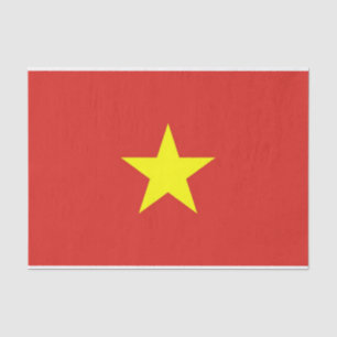 Seda Papel de tejido patriótico con bandera de Vietnam