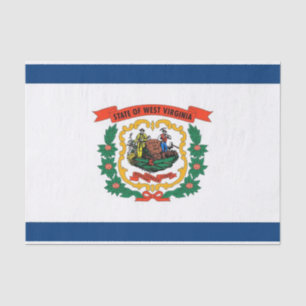 Seda Papel de tejido patriótico con bandera de Virginia