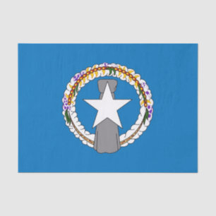 Seda Papel de tejido patriótico con bandera Mariana del