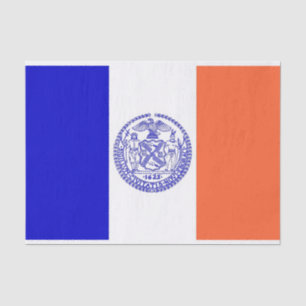 Seda Papel de tejido patriótico con bandera Nueva York