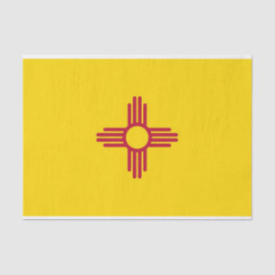 Seda Papel de tejido patriótico con bandera Nuevo Méxic