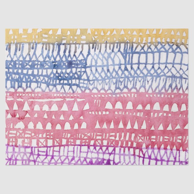 SEDA PAPEL DE TEJIDO: PAUL KLEE (Anverso)