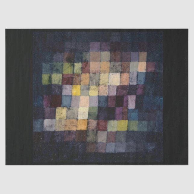 SEDA PAPEL DE TEJIDO : PAUL KLEE : ANTIGUO SONIDO : 192 (Anverso)