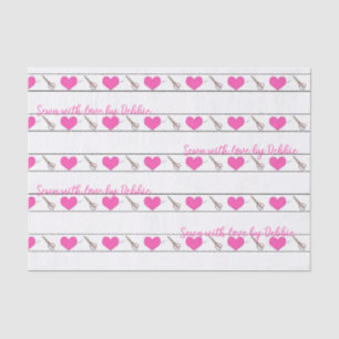 Seda Papel de tejido pequeño para coser corazón Persona