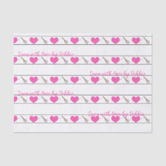 Seda Papel de tejido pequeño para coser corazón Persona
